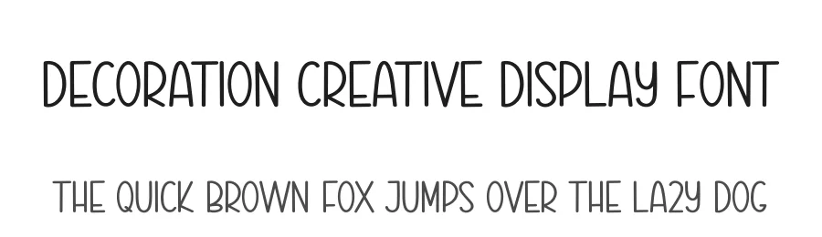 Decoration Creative Display Font by creativeletter — Display Font
