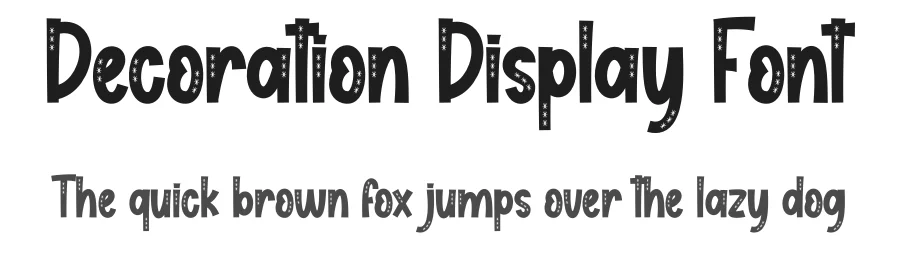 Decoration Display Font by creativeletter — Display Font