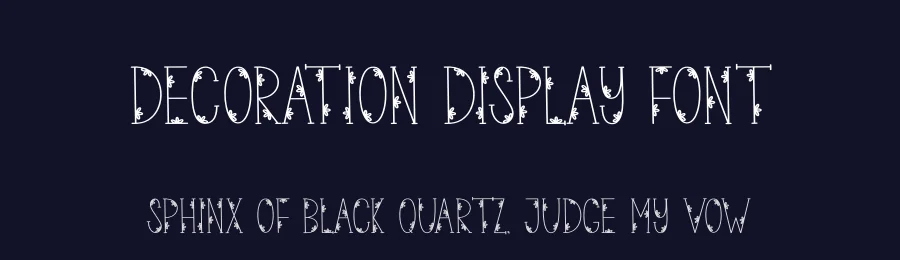 Decoration Display Font by andikastudio — Display Font — thumbnail 2