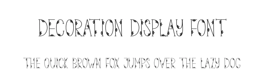 Decoration Display Font by andikastudio — Display Font