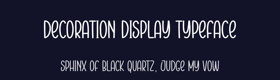 Decoration Display Typeface by creativeletter — Display Font — thumbnail 2