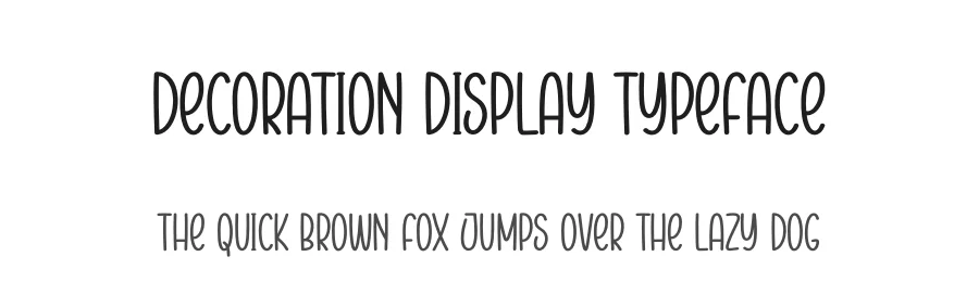 Decoration Display Typeface by creativeletter — Display Font