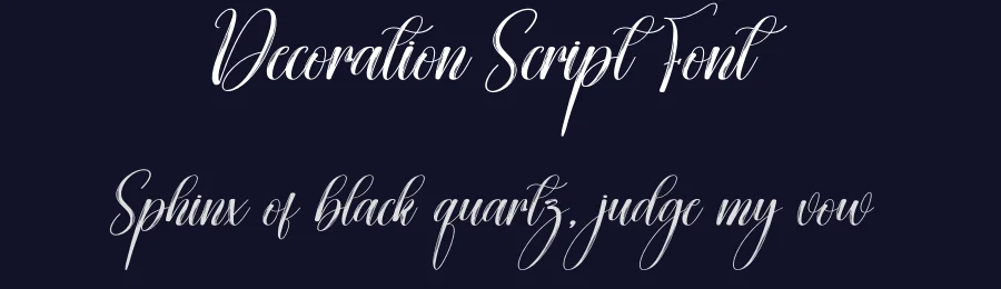 Decoration Script Font by creativeletter — Script Handwritten Font — thumbnail 2