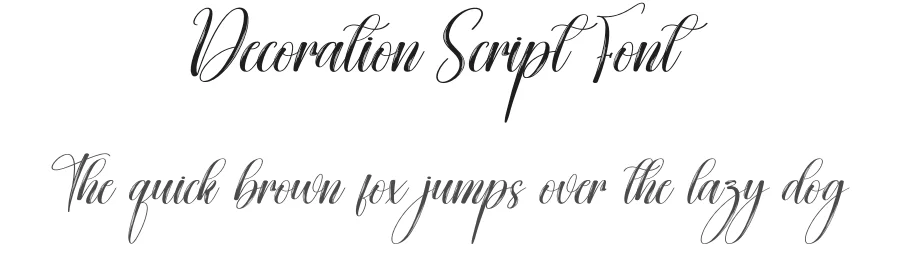 Decoration Script Font by creativeletter — Script Handwritten Font