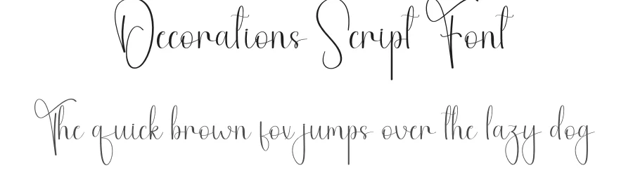 Decorations Script Font by andikastudio — Script Handwritten Font