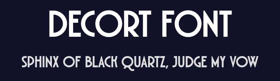 Decort Font by Pekotype — Display Font — thumbnail 2