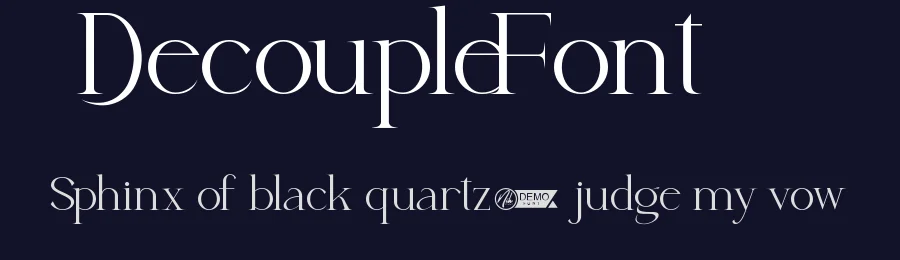 Decouple Font by nihstudio — Serif Font — thumbnail 2