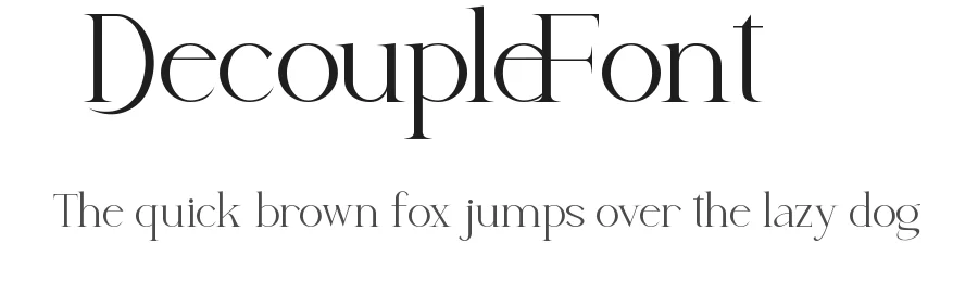 Decouple Font by nihstudio — Serif Font