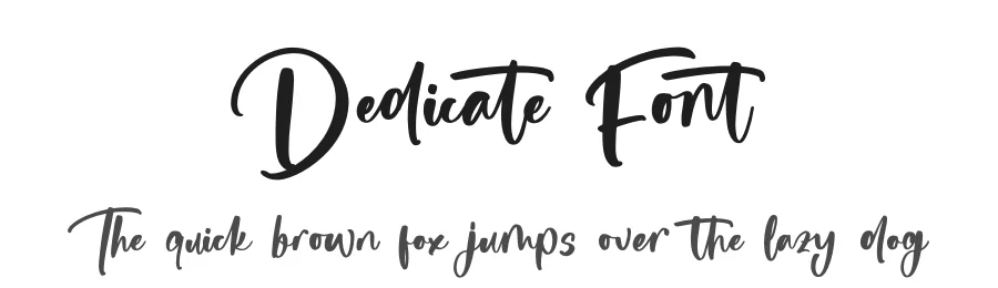 Dedicate Font by stylishtype.co — Script Handwritten Font