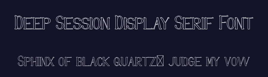 Deep Session Display Serif Font by edricstudio — Serif Font — thumbnail 2