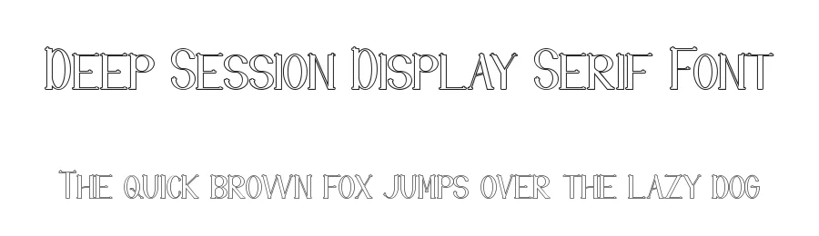 Deep Session Display Serif Font by edricstudio — Serif Font
