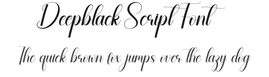 Deepblack Script Font by andikastudio — Script Handwritten Font