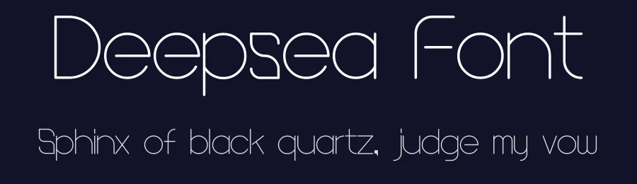 Deepsea Font by João G. Gonçalves — Sans Serif Font — thumbnail 2