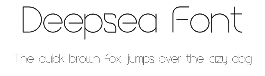 Deepsea Font by João G. Gonçalves — Sans Serif Font