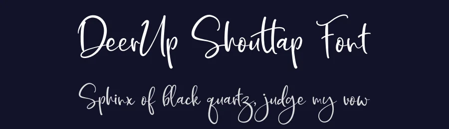 DeerUp Shouttap Font by azcreativestd — Script Handwritten Font — thumbnail 2