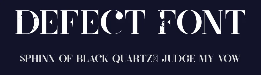 Defect Font by vp_creative_shop — Serif Font — thumbnail 2