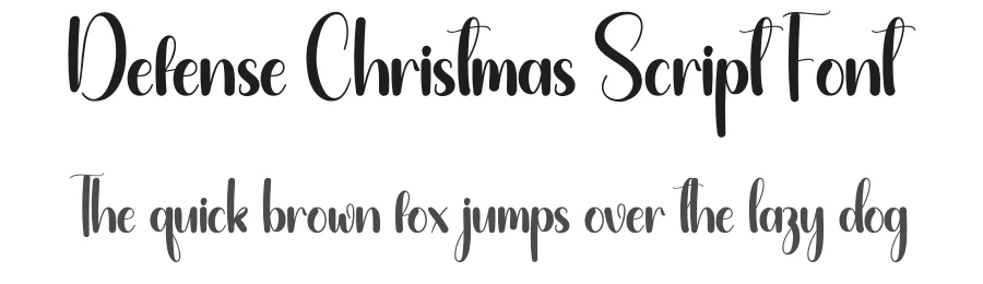 Defense Christmas Script Font by creativeletter — Script Handwritten Font