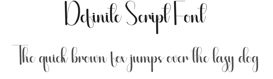 Definite Script Font by creativeletter — Script Handwritten Font
