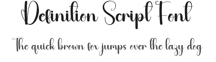 Definition Script Font by andikastudio — Script Handwritten Font