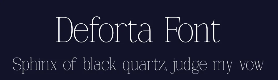 Deforta Font by Gracetypestudio — Display Font — thumbnail 2
