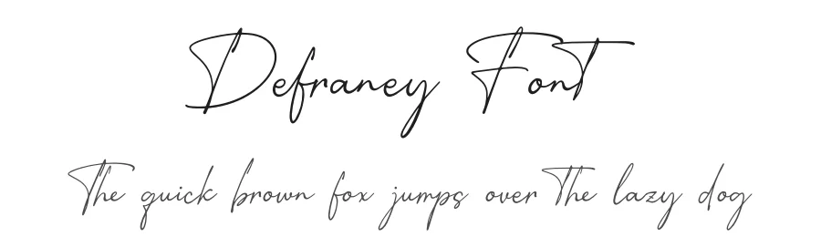 Defraney Font by Denustudios — Script Handwritten Font
