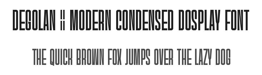 Degolan || Modern Condensed Dosplay Font by ErmediaStudio — Decorative Font
