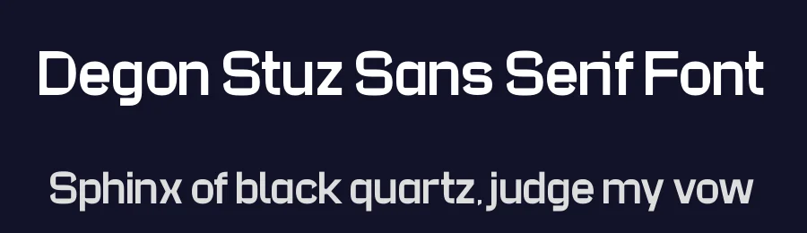 Degon Stuz Sans Serif Font by mooneseye666 — Display Font — thumbnail 2