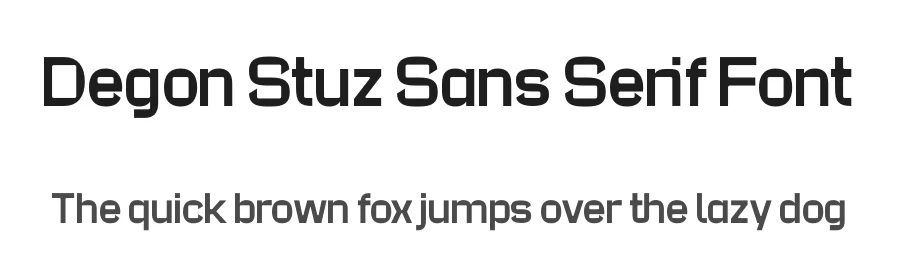 Degon Stuz Sans Serif Font by mooneseye666 — Display Font