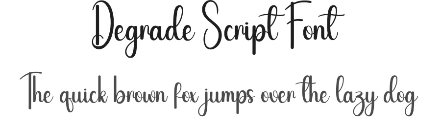 Degrade Script Font by andikastudio — Script Handwritten Font