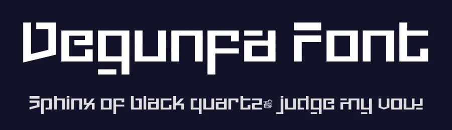 Degunfa Font by twinletter — Display Font — thumbnail 2