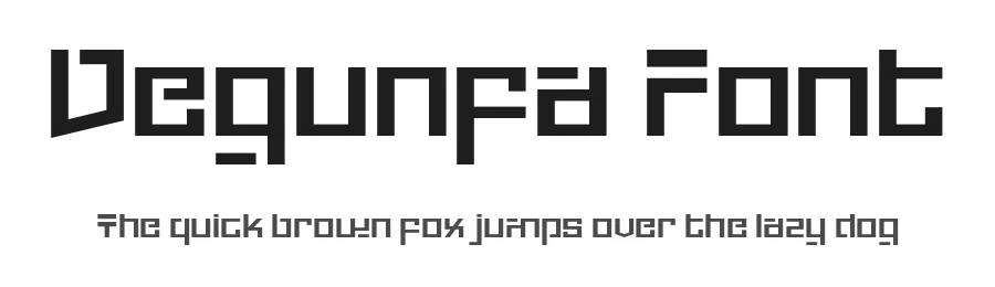 Degunfa Font by twinletter — Display Font
