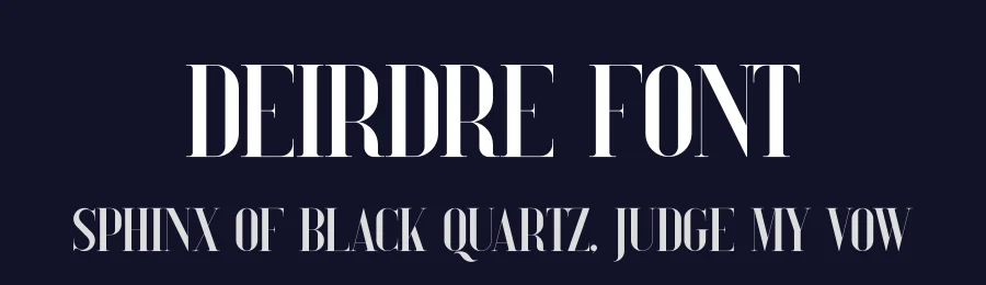 Deirdre Font by vpcreativeshop — Display Font — thumbnail 2