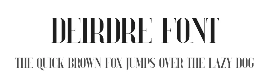 Deirdre Font by vpcreativeshop — Display Font