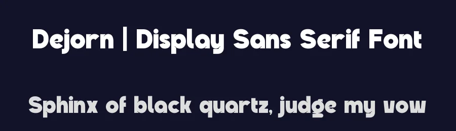Dejorn | Display Sans Serif Font by Gracetypestudio — Display Font — thumbnail 2