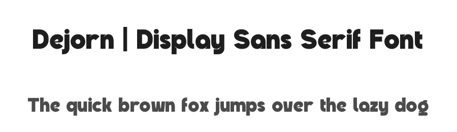 Dejorn | Display Sans Serif Font by Gracetypestudio — Display Font