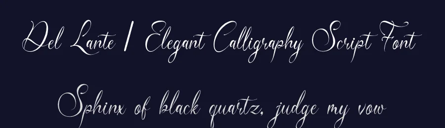 Del Lante | Elegant Calligraphy Script Font by Gracetypestudio — Script Handwritten Font — thumbnail 2
