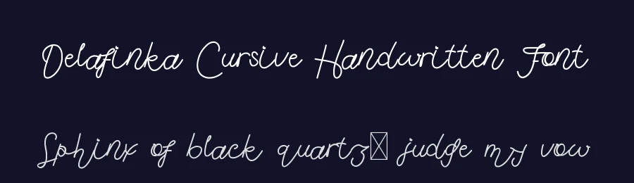 Delafinka Cursive Handwritten Font by edricstudio — Decorative Font — thumbnail 2