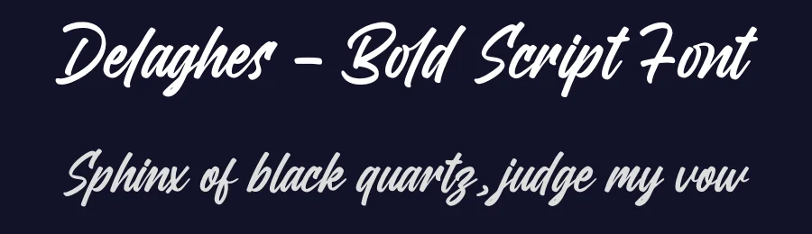 Delaghes – Bold Script Font by letterenastudios — Script Handwritten Font — thumbnail 2