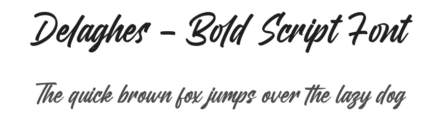 Delaghes – Bold Script Font by letterenastudios — Script Handwritten Font