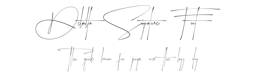 Delailta Signature Font by jadatype — Script Handwritten Font