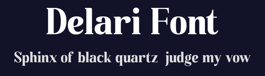 Delari Font by Pikgura Type — Display Font — thumbnail 2