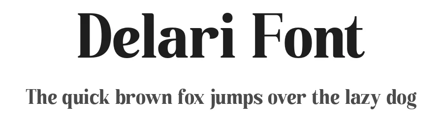 Delari Font by Pikgura Type — Display Font