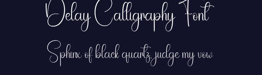 Delay Calligraphy Font by creativeletter — Script Handwritten Font — thumbnail 2