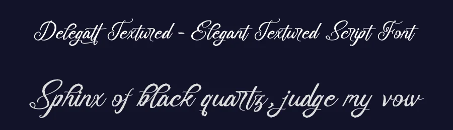 Delegatt Textured – Elegant Textured Script Font by stylishtype.co — Script Handwritten Font — thumbnail 2