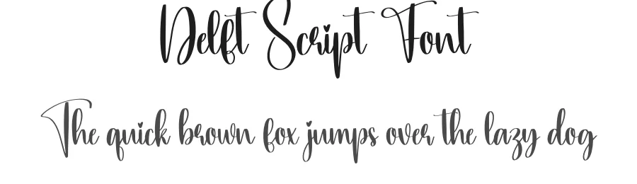 Delft Script Font by creativeletter — Script Handwritten Font