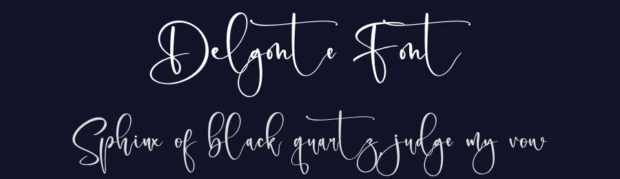 Delgonte Font by letternity — Script Handwritten Font — thumbnail 2