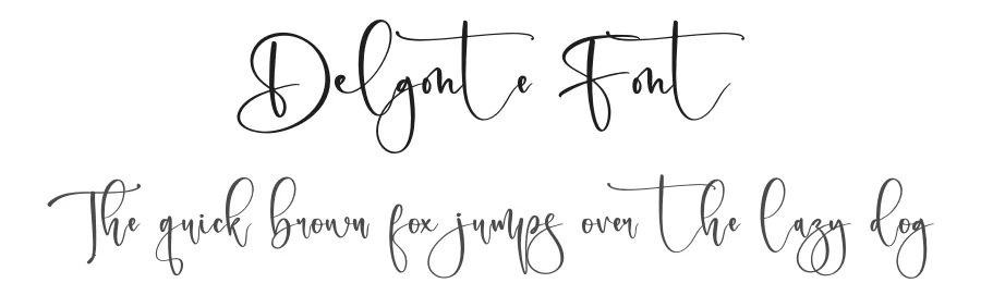 Delgonte Font by letternity — Script Handwritten Font