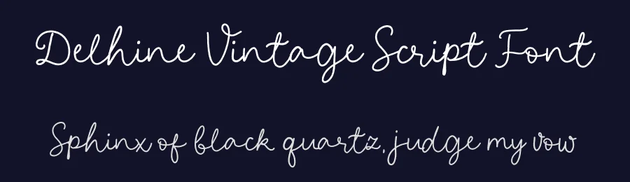 Delhine Vintage Script Font by metafontsy — Script Handwritten Font — thumbnail 2