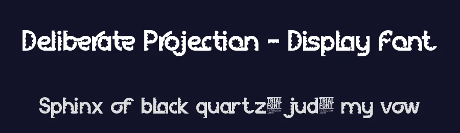 Deliberate Projection – Display Font by 177Studio — Display Font — thumbnail 2