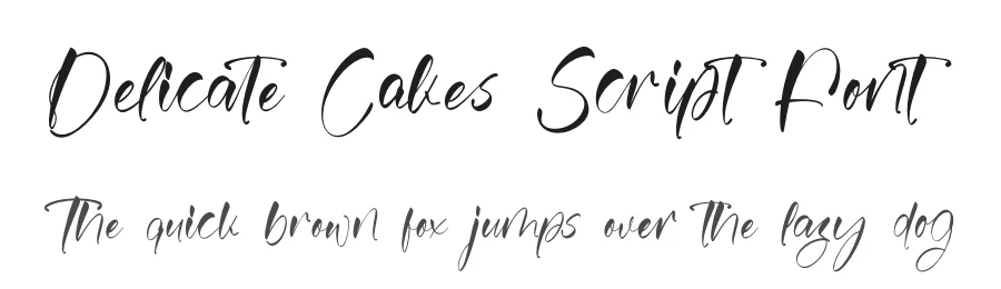 Delicate Cakes Script Font by stylishtype.co — Script Handwritten Font